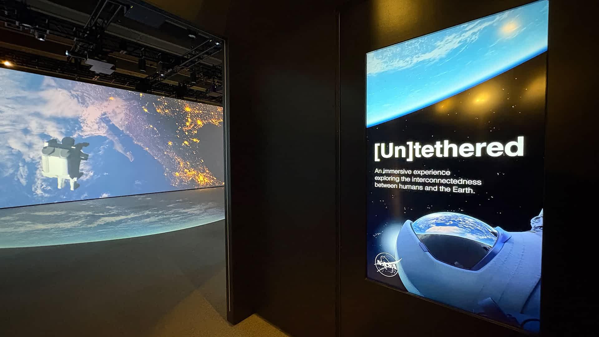 The [Un]tethered immersive audio-visual installation at the Museum of Science, Boston.