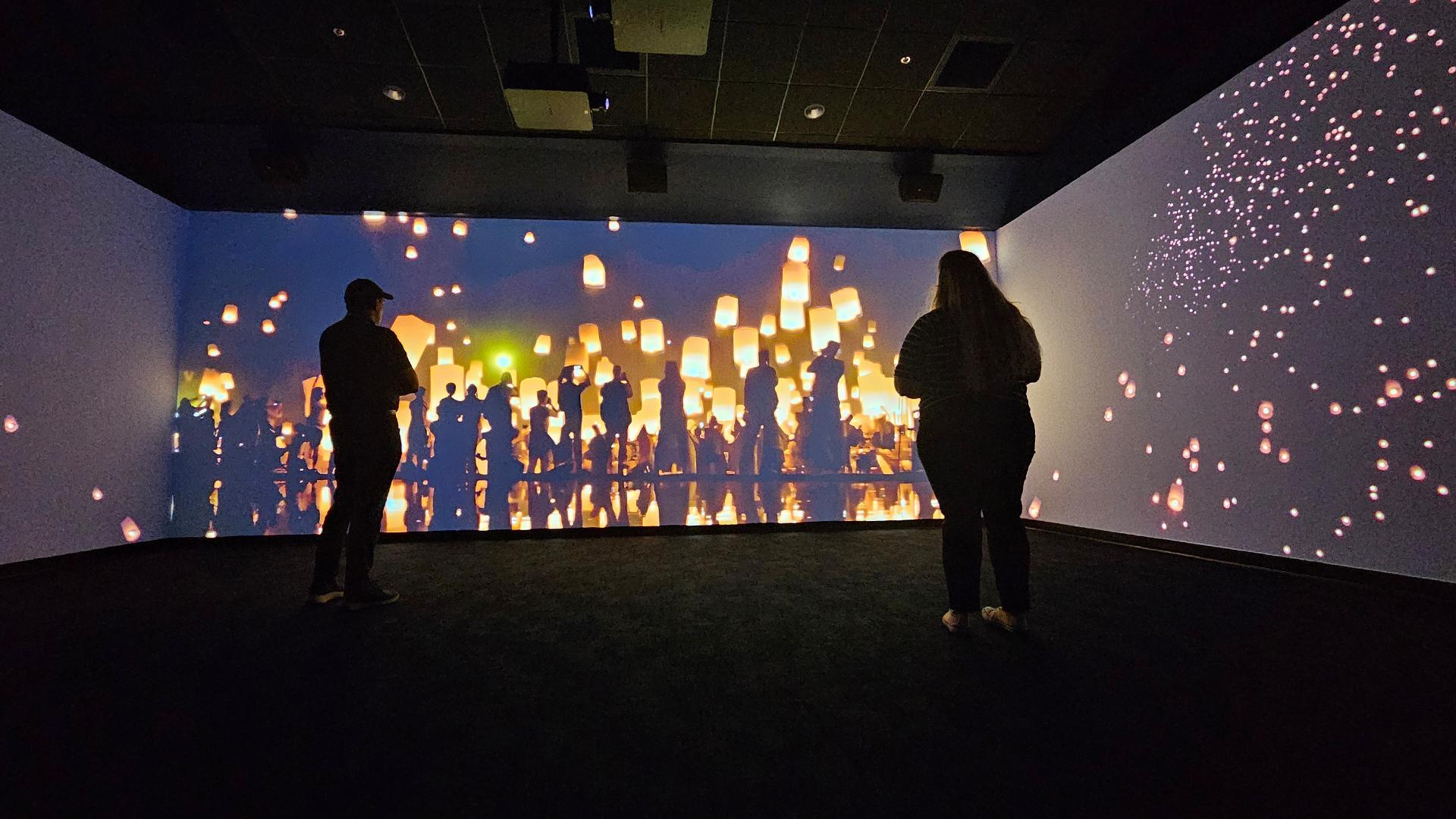 Immersive experience display at Kennedy Space Center.