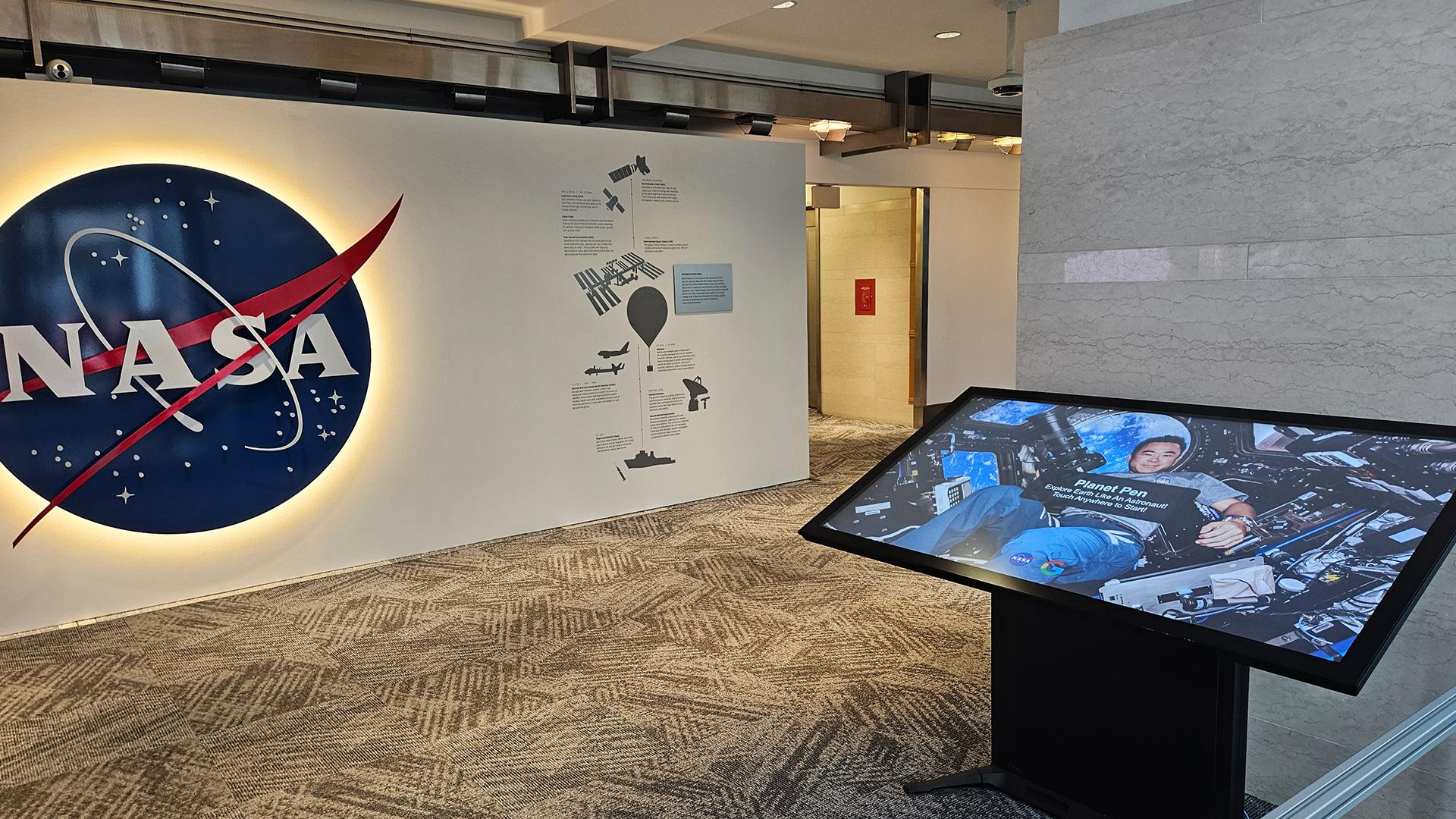 Planet Pen kiosk at NASA Headquarters.