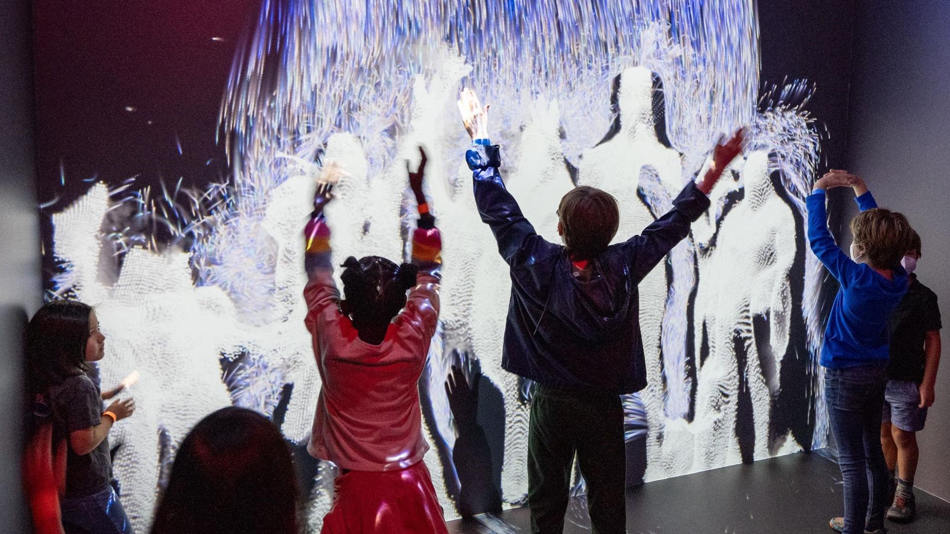The Earth Information Center's immersive rain experience at NASA Headquarters.